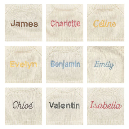 Blossom Cream Bunny 'Berry' with Personalized Cream Jumper