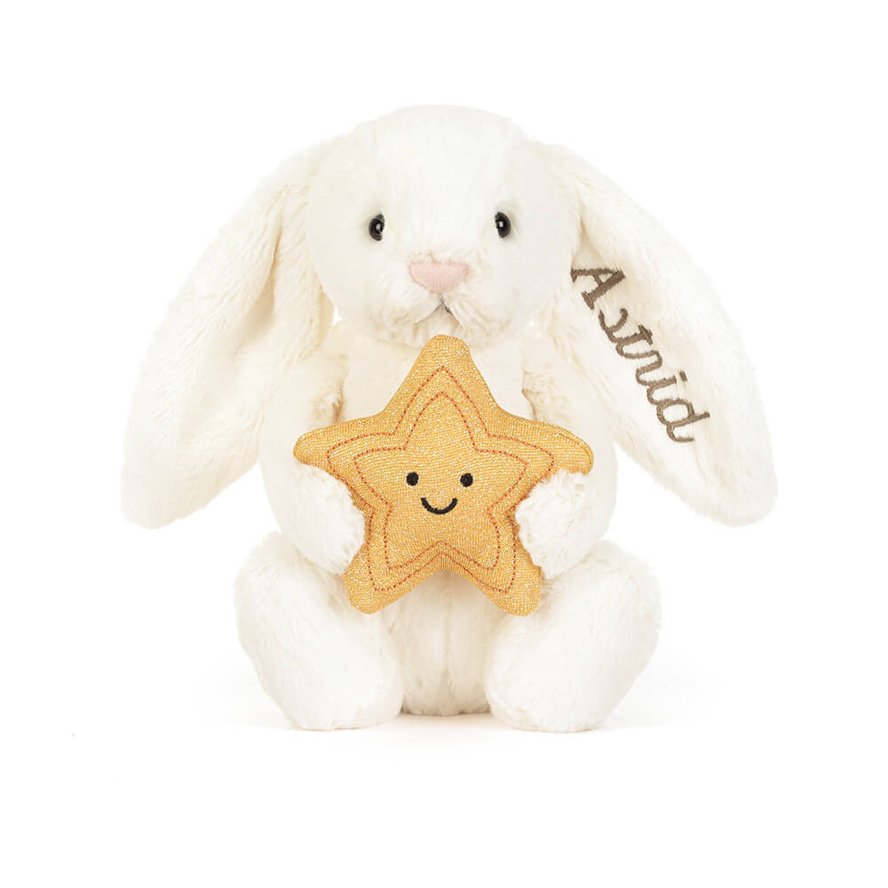 Personalized Cream Bunny with Star